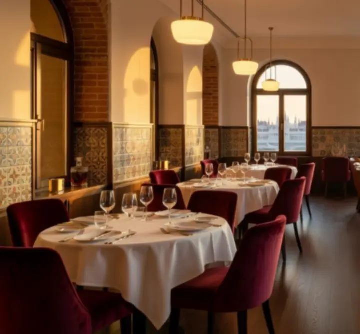Elegáns étterem és Poker Lounge enteriőr a A QUOI TU JOUESban